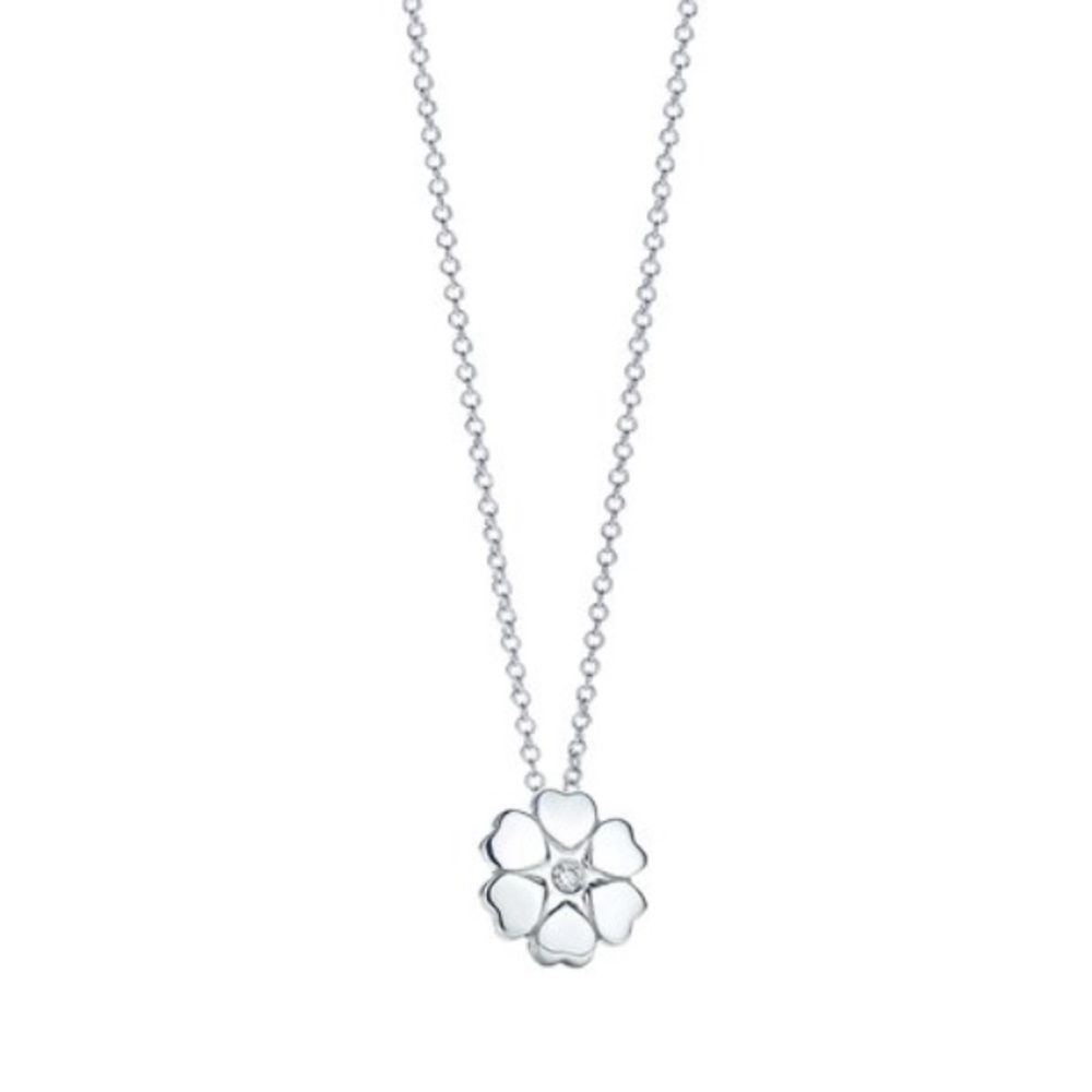 Tiffany & Co. Necklace Diamond surrounded by hearts